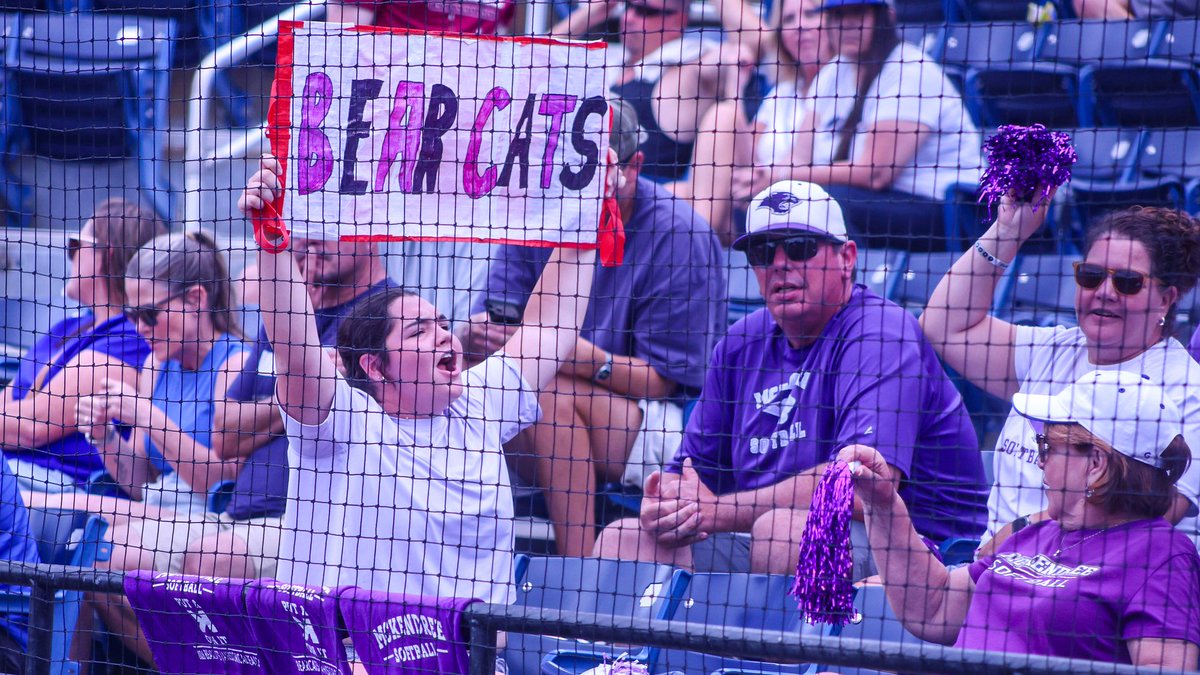 McKendreeSB's tweet photo. 🚨🔊 BEARCAT NATION! 🔊🚨

We need you to keep that energy up for the National Championship Series!! 

Already down here? Great! Make sure you phone some friends and have them down here before it's too late! Game 1 is Tuesday at 6PM Eastern Time! 

🎟️ | https://t.co/01gJIaUCTL https://t.co/l3F9vQEDE9
