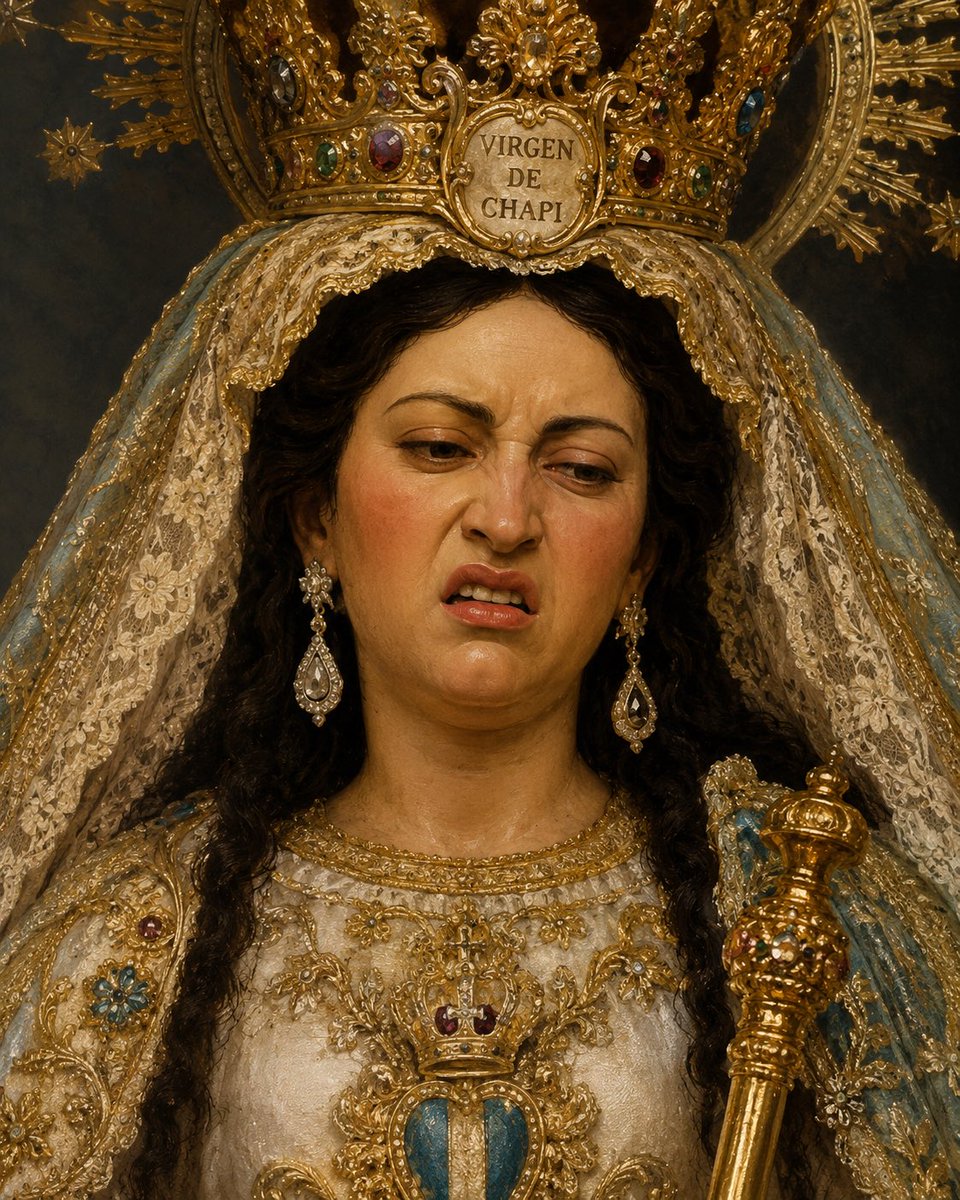 GeMarines's tweet photo. La Virgen de Chapi viendo a Keiko mencionarla, cuando todo Arequipa la detesta. https://t.co/pdwq42TRkE
