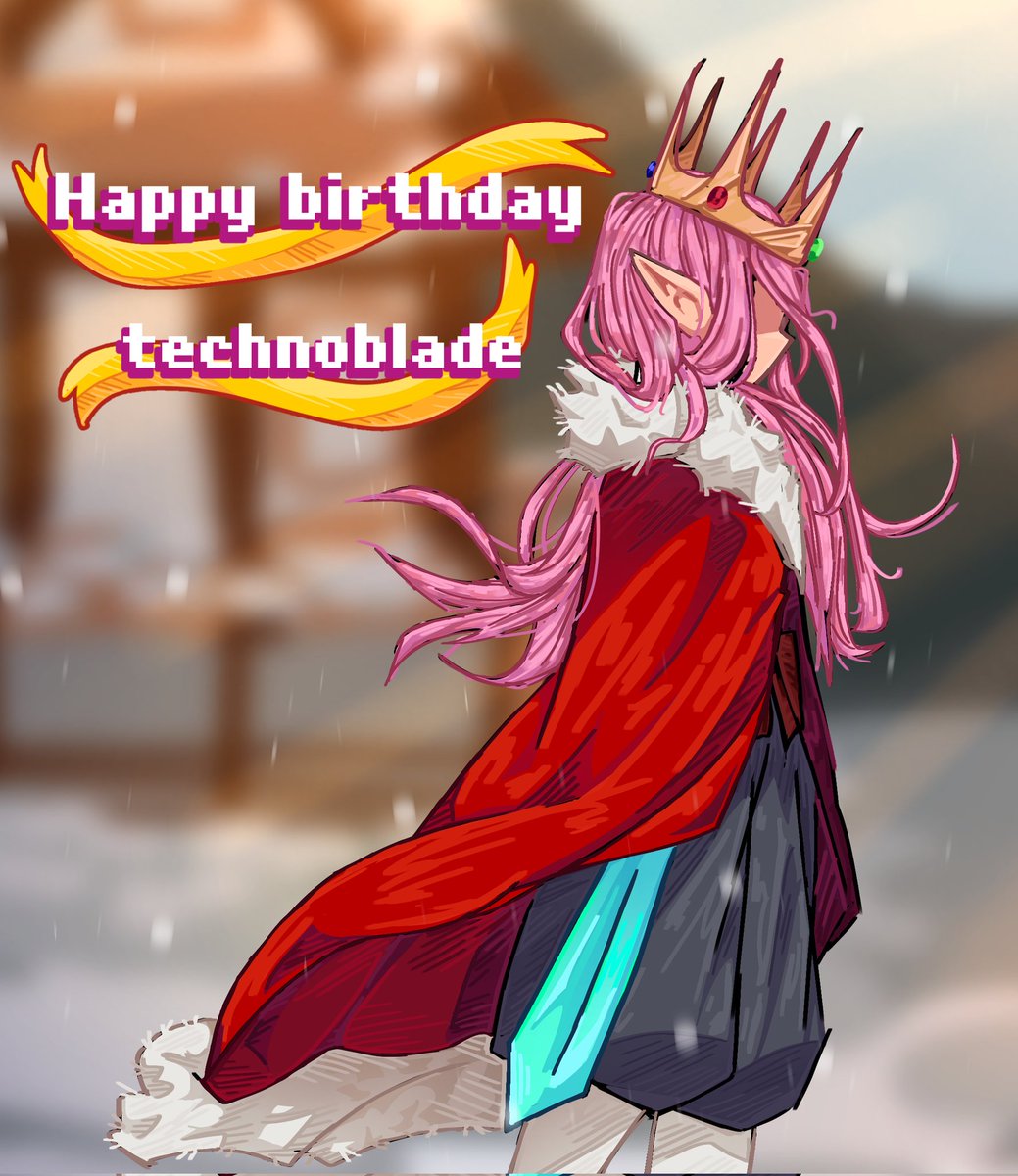 ocean_heart68's tweet photo. Happy birthday technoblade 👑
#technoblade https://t.co/IXV2kjjz3e