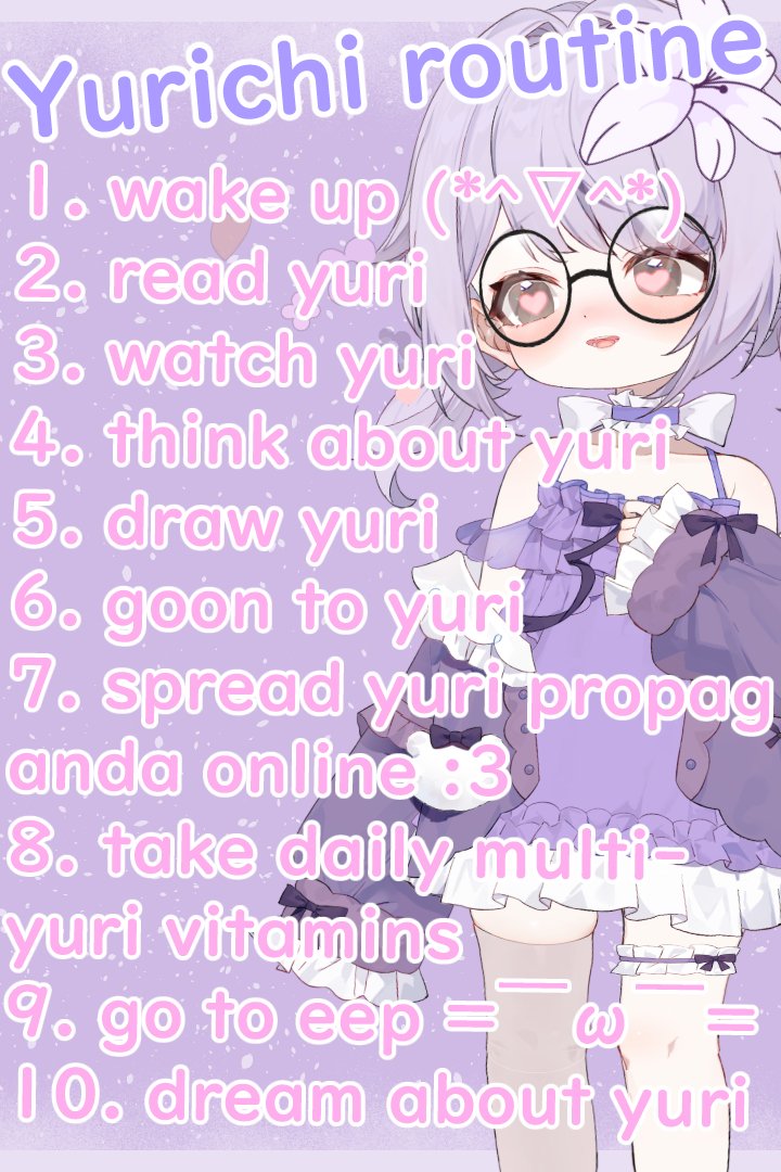 YurichiLily's tweet photo. "Yurichi routine"
(that's me btw, im Yurichi, in case yu didn't know～) (✿◠‿◠) https://t.co/v6itRzv3sS