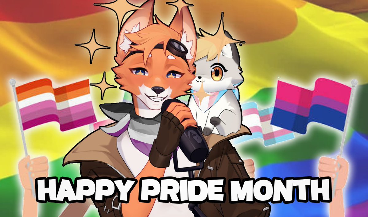 RealPotatoFox's tweet photo. ✨🌈Its the most colorful time of the year once more!🌈✨

Lets celebrate pride! 🏳️‍🌈 Happy Pride Month y'all!

A friendly reminder to everyone out there that you're valid, and not to let anyone else convince you otherwise!🥰 https://t.co/Y1GTjJy28K