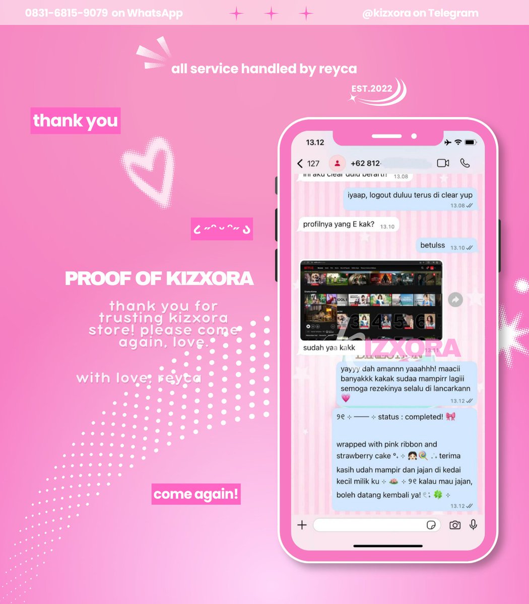 ctningy's tweet photo. 💭  . . . testimoni aplikasi premium 
• netflix durasi harian - bulanan
💸 start 7k
order:: wa tuk orderz 💐 https://t.co/9kN0o2D0s3