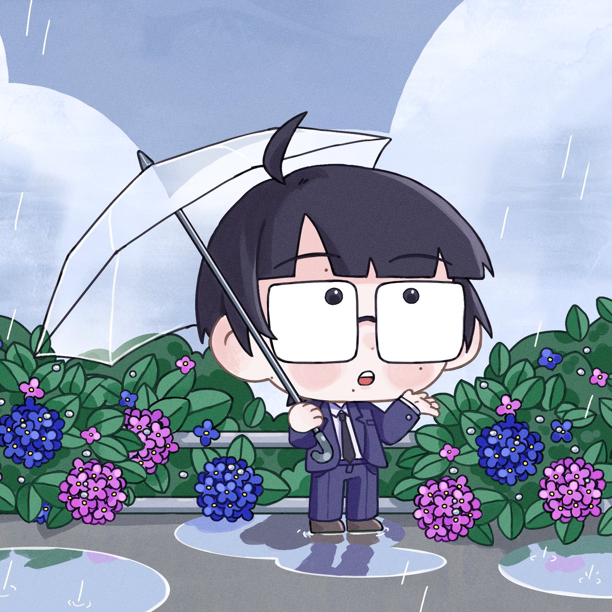 hitomivoid's tweet photo. June's free wallpaper is rain-themed! ☔

Some days are meant for sunshine, others are for umbrellas. In June we celebrate the small comforts and quiet beauty of the rainy season 🌧️🩶
 
Get the wallpaper in the 🔗 below! https://t.co/J6ibkjqHrt