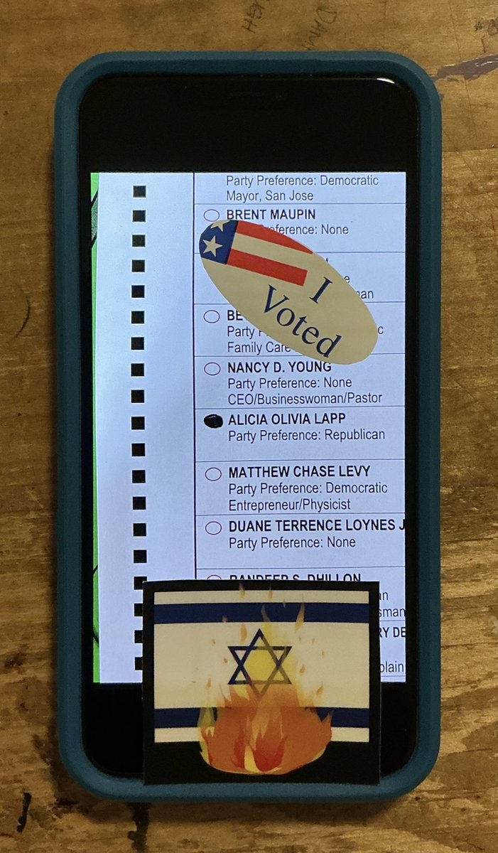 TwoCentSquirrel's tweet photo. Being eager to vote for a CA candidate is an unfamiliar experience. Thank you @LappForCAGov for acting on your convictions and inspiring the grin on my face in the voting booth. May the fierce CA grizzly roar! #AliciaLapp https://t.co/4MzHwY02KA