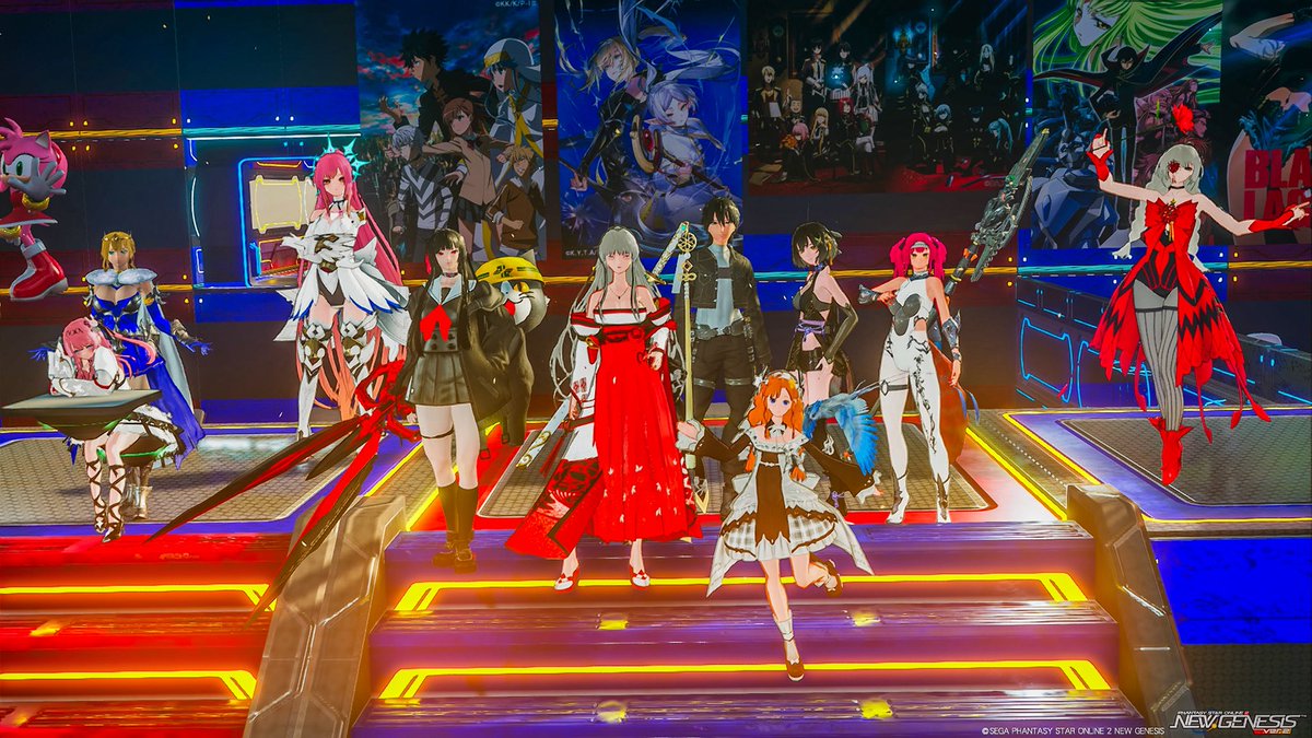 PSO2NGS_kokusei's tweet photo. #第28回アニメゲームキャラ再現集会
#PSO2NGS_SS

今回も大盛況で集会楽しんで来ました♪

鳴潮　エクソストライダー
　　　鳴潮アレフ1
　　　緋雪
スタレ　キャストリス https://t.co/OpEejV6DJH