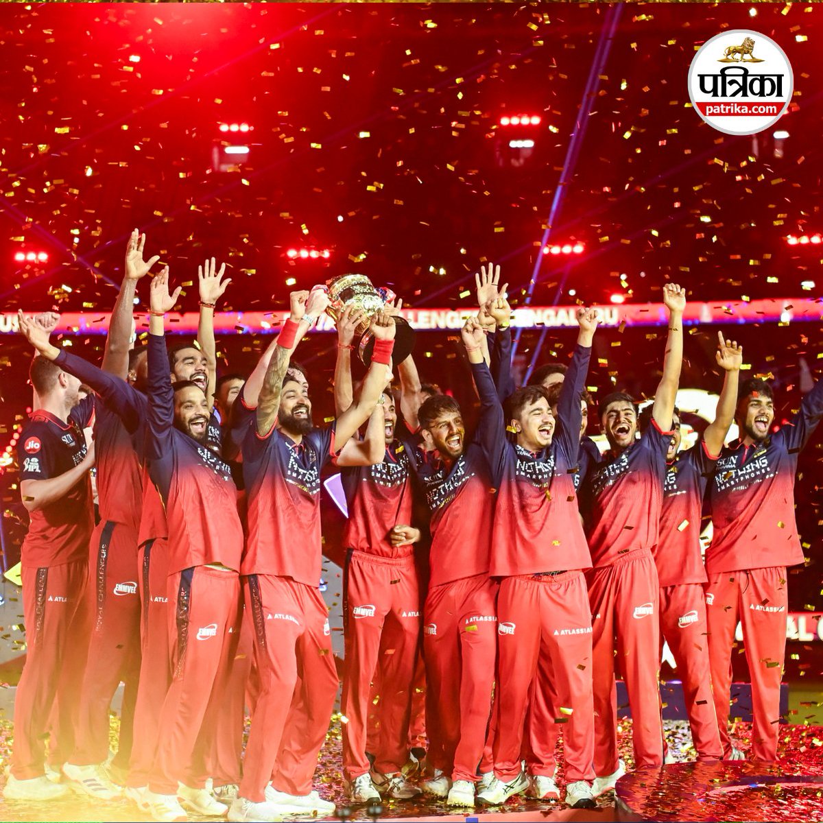 rpbreakingnews's tweet photo. IPL 2026 Final : RCB vs GT विराट जश्न, रॉयल जीत! RCB बनी IPL 2026 की चैंपियन शानदार जीत के साथ रचा इतिहास
#IPL2026 #RCBWin #GTvsRCB #IPLFinal #Champions #Cricket #IPLFinal2026 #T20Cricket #SportsUpdate #CricketFans #IPLTrophy #RCBvsGT https://t.co/fiAxtzdJR2