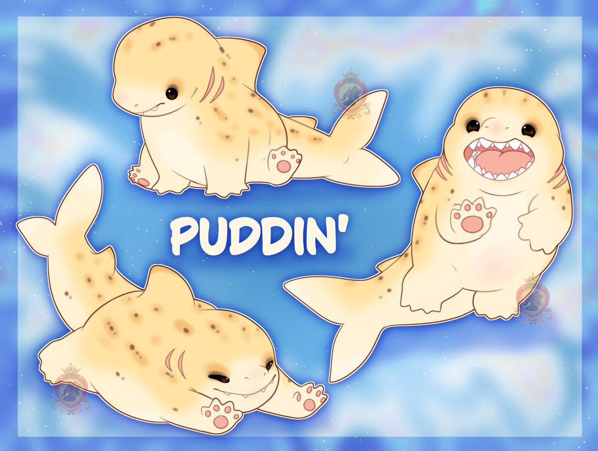 EmpressPua's tweet photo. One of my newest babies! Meet Puddin' the landshark! 💛🦈 https://t.co/ibbIBeT3oq