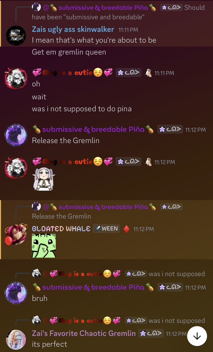 ZaikiaiVirus's tweet photo. It's gremlin hours in the basement.

Zai is currently bullying her virus in Discord. 😭😭 https://t.co/9rL0f6Usst