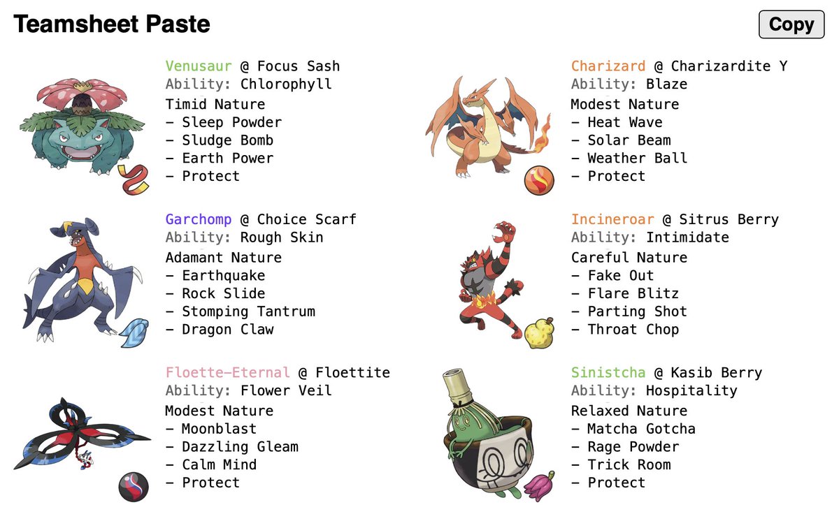 mikewVGC's tweet photo. After some fussing, natures (stat alignments) are on the teamsheets now. You can also filter by nature when viewing individual mon info. I also fixed some other random things, so let me know if you see anything that looks broken. https://t.co/eHFdKIw7CI https://t.co/RiQFrQWRzs