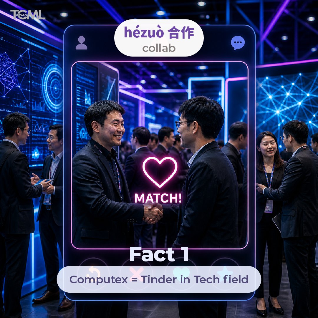 TCMLTaiwan's tweet photo. #Computex is about to kick off in #Taipei 💻🔥
Right now, some of the most influential people in #tech are all in #Taiwan
It’s not just big launches—there are always fun facts behind it 👀
Check them out👇
@computextaipei https://t.co/SWNkw4PpQk