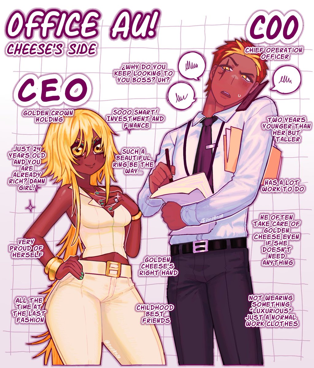 pinp0n20's tweet photo. My Office Au, hope you like guys 📊 
#GoldenCheeseCookie #SmokedCheeseCookie #BurningSpiceCookie #NutmegTigerCookie https://t.co/1sgQOmoYVR