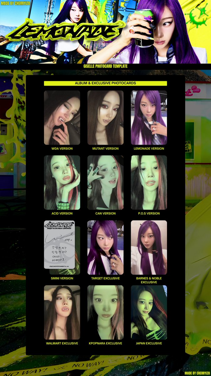 cherryiz0's tweet photo. aespa 에스파 Photocard Template ⋆ ｡ ° ☆
— Lemonade Album &amp; Exclusive Photocards

Karina 카리나 Giselle 지젤 Winter 윈터 Ningning 닝닝

୨୧ hq download : https://t.co/fbcZi3G3ZD

⋆ ｡ ° ☆ Do not remove my user or claim as your own! https://t.co/D998KEfNTP