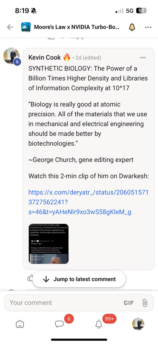 KevinBCook's tweet photo. @dwarkesh_sp I could listen to this guy talk for days. Such a wealth of knowledge and insight and he explains things so well. My note to my technology investor community on Skool… https://t.co/UqI4n7ytYv