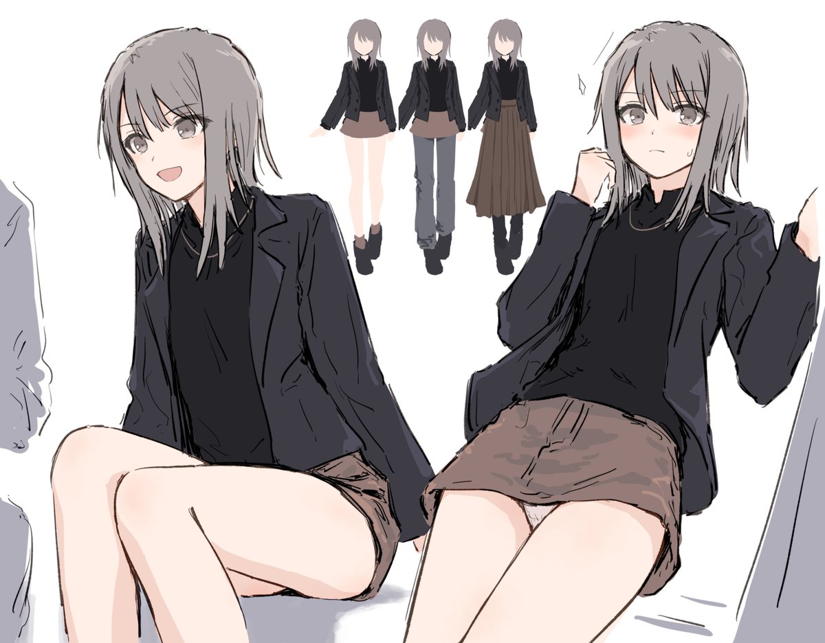 sugametu's tweet photo. 脚の露出度普段0なのにたまに突然100くらいになるガール https://t.co/WTa4QOji5L