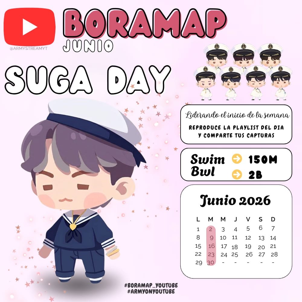 ARMYSTREAMYT's tweet photo. 🗺️ 𝗕𝗢𝗥𝗔𝗠𝗔𝗣 | 𝗝𝗨𝗡𝗜𝗢 💜

Aquí seguimos, sin rendirnos 🔥

➜ Reproduce la playlist del día
➜ Comparte tus capturas 📸

🎧 Boramap 06 | Suga: https://t.co/C1KRDI64BF

#Boramap_Youtube
#ARMYonYouTube https://t.co/VRE09lE3xL