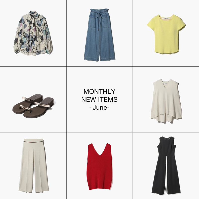 estnation's tweet photo. 【MONTHLY NEW ITEMS -June -｜初夏のムードを纏う、6月の新作アイテム】初夏の空気が深まる6月。軽やかな装いに、涼やかな表情を添える新作アイテムをご紹介します。https://t.co/6dwHs7xAgB #estnation https://t.co/OEL8OGhYqC