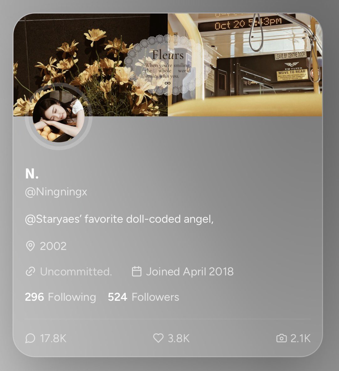 Ningningx's tweet photo. New look :3 https://t.co/3tuXsOi8pT