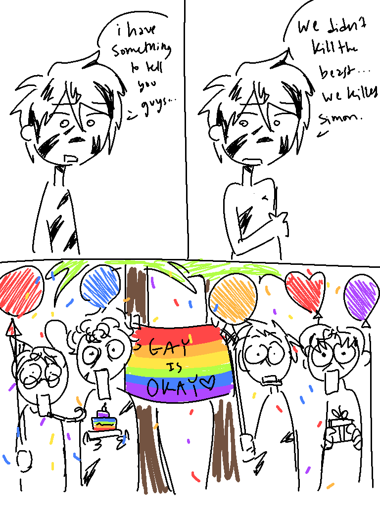 zeldaaauuur's tweet photo. Happy gay month bc ik ur gay n stuff #lotf https://t.co/WGt0C8Zrkp