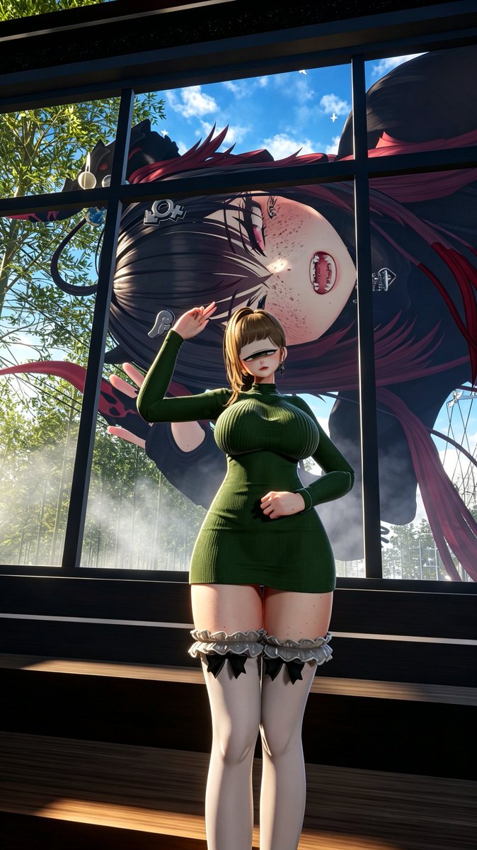 Donut_VRC's tweet photo. Silly Kaiju
#Mizore3D #Airi3D #MonsterGirl #Cyclope #VRChat #booth_pm #VRChat_World #Size #Hyper #巨大娘 #SizeTwitter #Giantess https://t.co/GjJYXWkWb5
