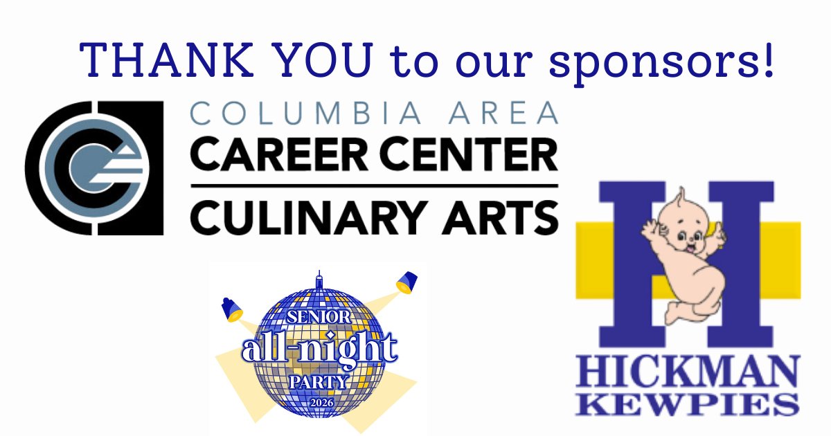 CoMoSANP's tweet photo. 2026 Senior All-Night Party was a huge success!  Thank you to our sponsors, @HickmanPTSA  and @CACCCulinary ! https://t.co/xKtEMlsbii