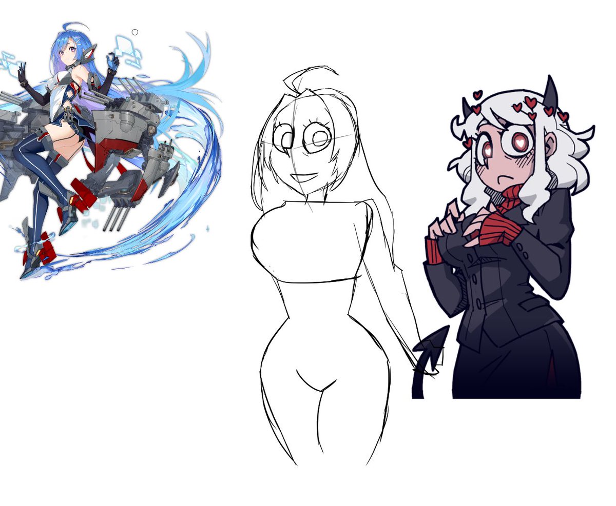 lionmantom's tweet photo. I was planning on burning and destroying all evidence of this but I decided to try a new art style out last night. It didn’t go well but I think there is some potential. 

Poor Helena looks like she’s been smoking hard drugs https://t.co/Ku1Z7Q4IGD
