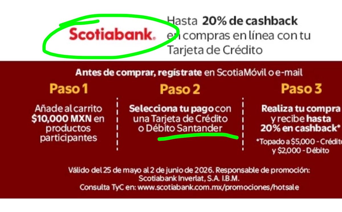 TOPOLEON's tweet photo. Scotiabank o Santander? Explicame bien @WalmartMexico https://t.co/iac3MpnCo5