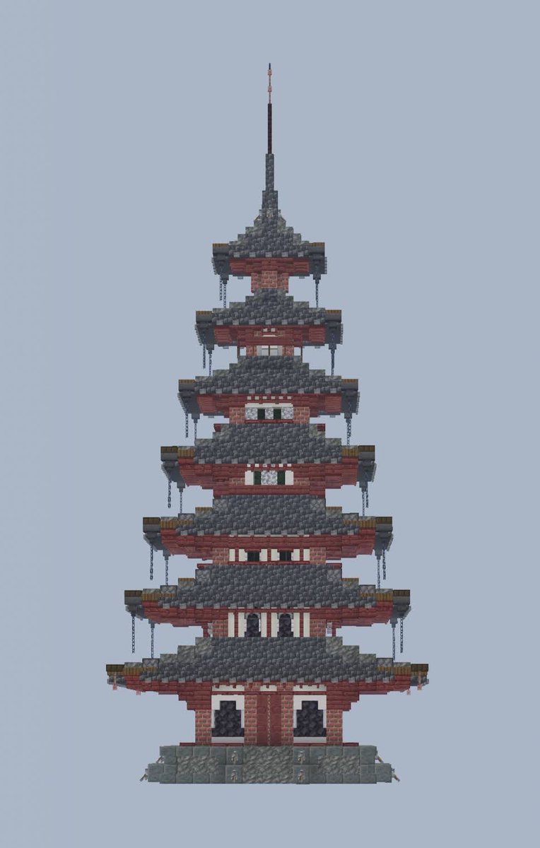 Omuraxisu's tweet photo. #Minecraftbuilds 
七重塔 https://t.co/y0FU9f3bIy