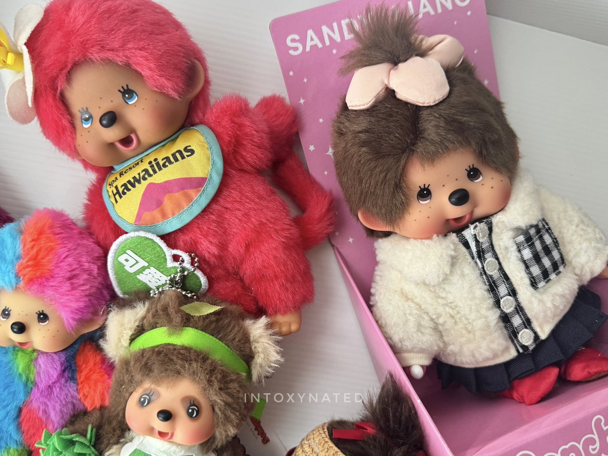 intoxynated's tweet photo. monchhichi collection update! 🐒❤️ https://t.co/poXR8Kcq26