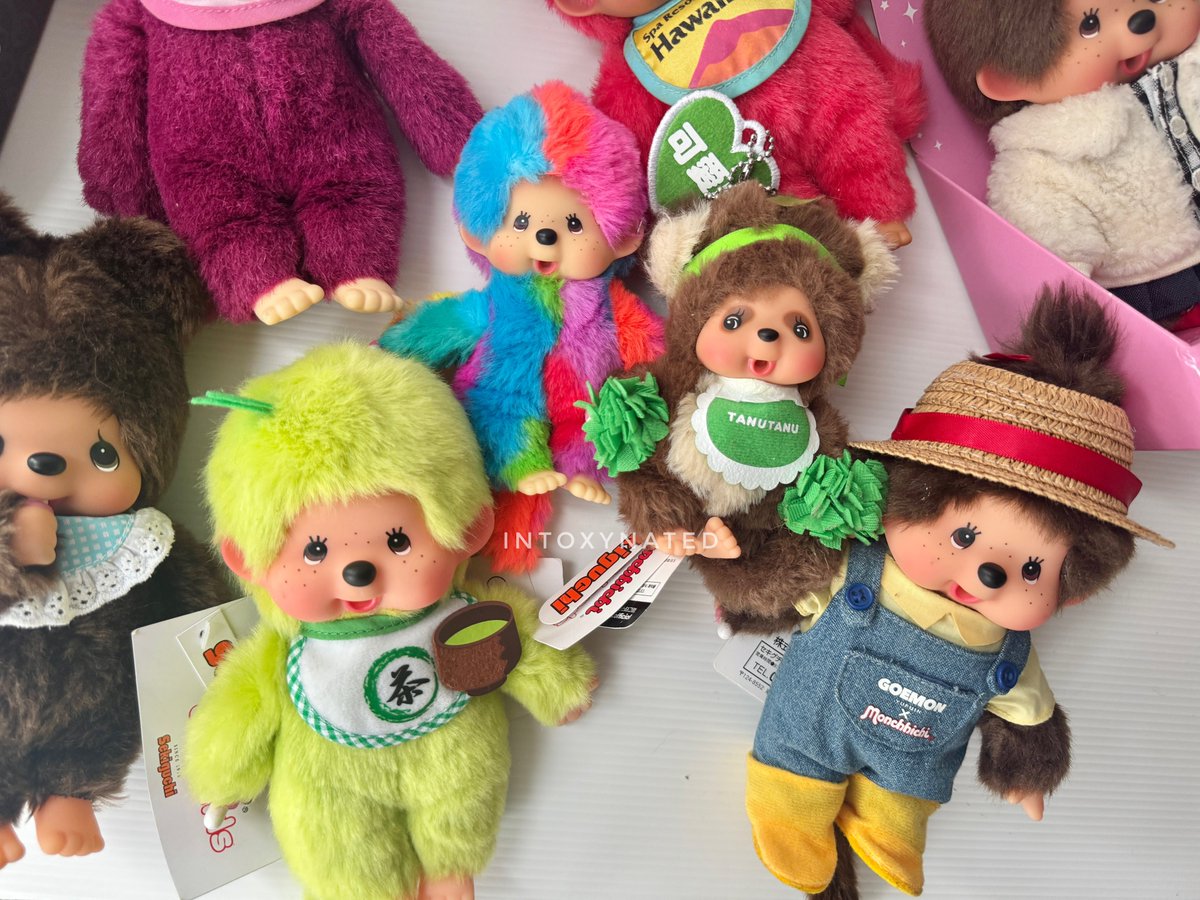 intoxynated's tweet photo. monchhichi collection update! 🐒❤️ https://t.co/poXR8Kcq26
