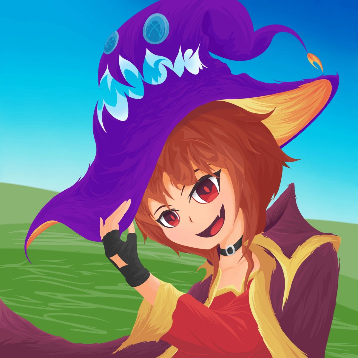 TheMonsMast's tweet photo. Les comparto mi ilustración de megumin con el sombrero mortífero de rabadon 🚬
#megumin #konosuba #art #artdigital #lol #anime #leagueoflegends https://t.co/ZbLaRyB8c5