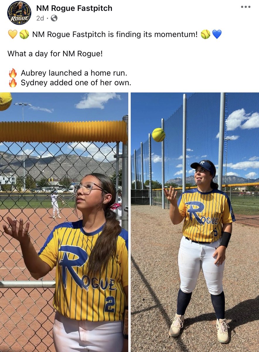 brejaramillo2's tweet photo. I want to give a shoutout to my teammates this weekend we had 8 total home runs for the weekend.  The tournament didn’t end the way we wanted it to but that’s okay, back to the grind and on to the next. #nmrogue18U
#Gorogue https://t.co/4PWJ0Es08s