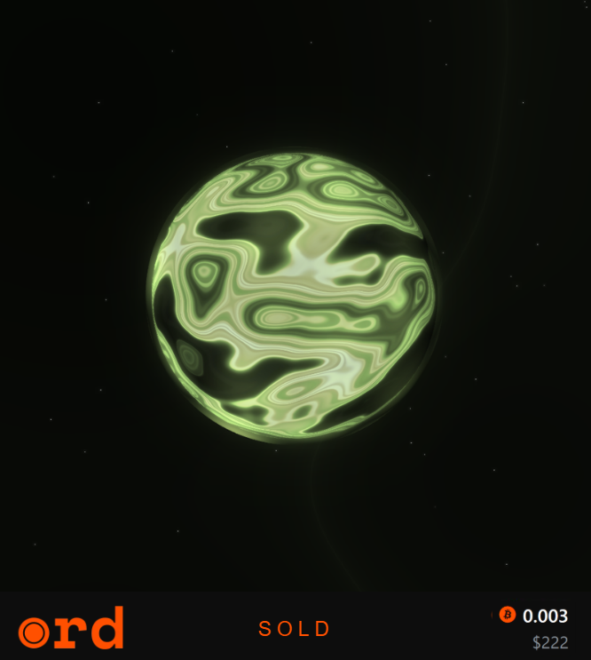 ord_net's tweet photo. 2100 Planets in a 3D, explorable galaxy. All on Bitcoin. 

This "Wild Pepe" Planet was just collected on ◉RD 🪐🫡 https://t.co/SEmlxHQOF5