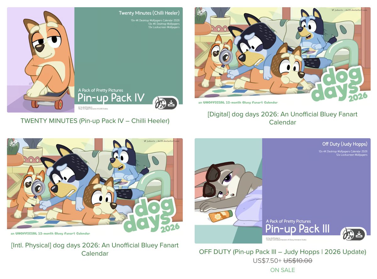 judacris's tweet photo. Calendars marked down!
Digital calendars 25% off!
#dm29DogDays Physical for International 10% off!

Check out the https://t.co/l9O8BjVW1h Store!
https://t.co/mnTJWkCpKp https://t.co/q6xmNYHbgC