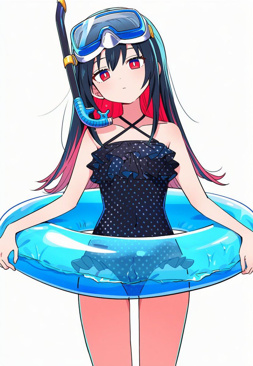 AI_Illust_000's tweet photo. 使えるかもしれないプロンプト(NovelAI V4.5 Full)

｢polka dot swimsuit｣
ドット柄の水着。

｢frilled one-piece swimsuit｣
フリルつきのワンピースタイプの水着。
フリルがスカートのように見えるデザインになるものが多い。

｢criss-cross halter｣
胸の上でX字状に交差するホルターネック。 https://t.co/DfakNnrBOo