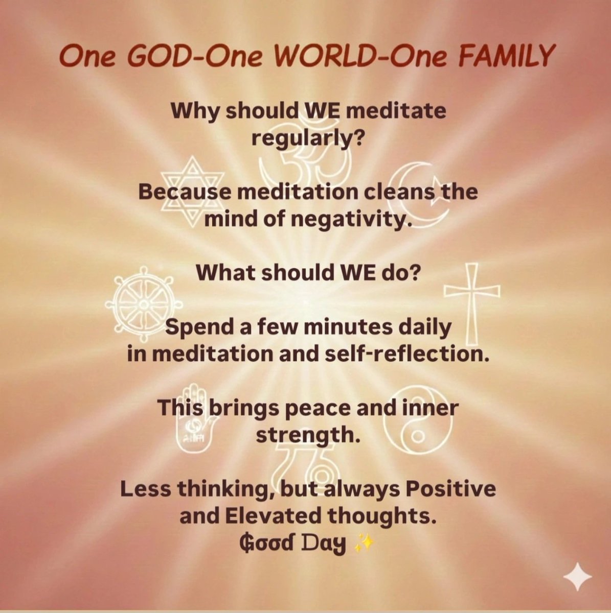 dilippoddar's tweet photo. #onegod #positivethinking #spritualıty #brahmakumaris #elevatedthinking #God #oneworld #onefamily #positivemessages https://t.co/8h8oE9JLTv