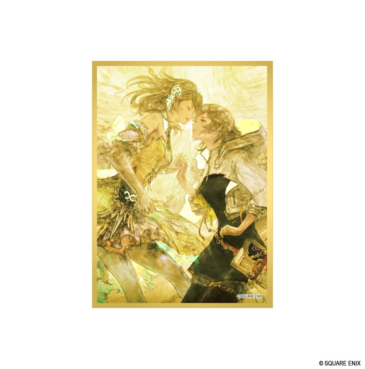SQEX_MD_GOODS's tweet photo. 美麗なアートを採用した「ファイナルファンタジー」シリーズの輝くスリーブが登場！

一部がきらりとワンポイント輝くプレミアム仕様になっております。

大切なカードの保護にお使いください。
100枚入り。
※本商品には、カードは入っておりません。
https://t.co/ipVjNErI1G

#ファイナルファンタジー #FF