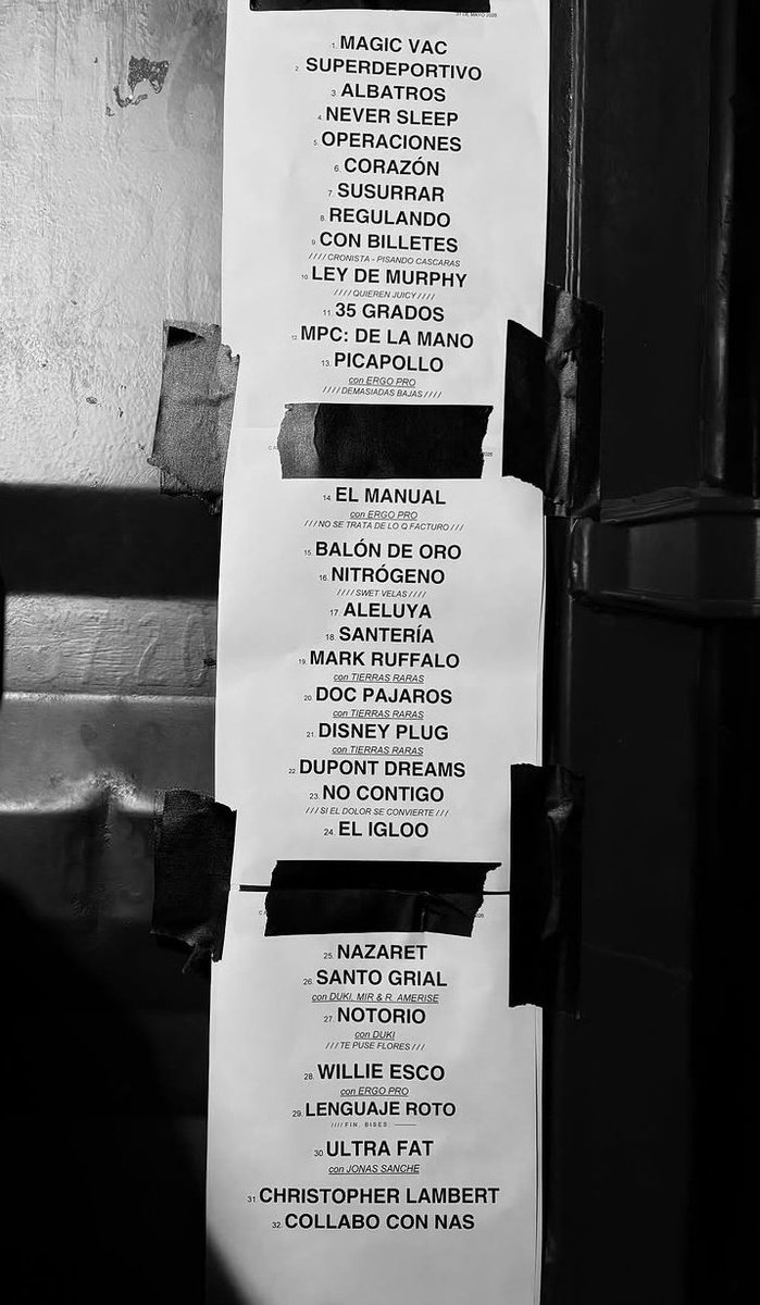 RapArgentinooo's tweet photo. Tracklist de Dano en Complejo Art Media
📷Camilo Isi https://t.co/R8wrEi3MgK