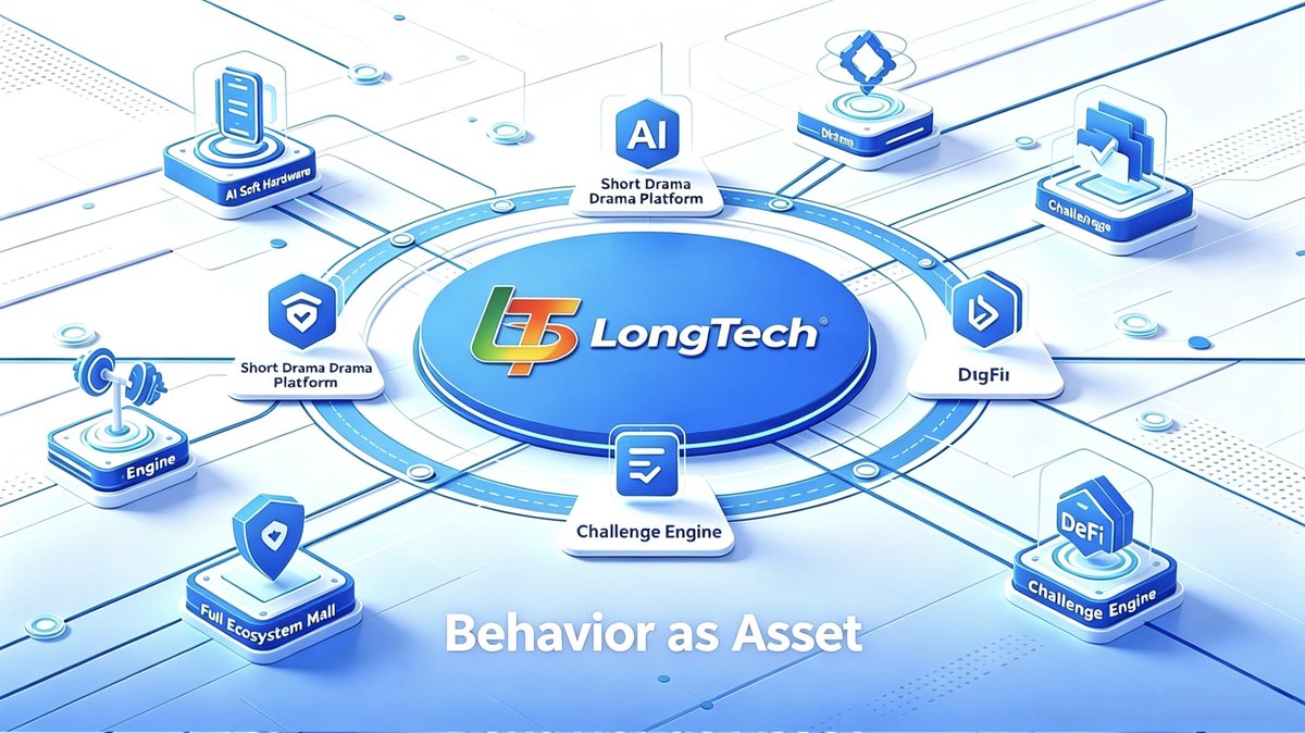 LongTech8's tweet photo. LongTech redefines real digital value with the core idea Behavior as Asset✨
 
Every daily engagement is verifiable, recorded on-chain, and turned into sustainable assets📈
 
Powered by complete real-world ecosystems:
⌚ AI smart hardware
🎬 Short video platform
🏆 Challenge engine
🛒 Full ecosystem mall
💰 DeFi financial system
 
Our multi-level NFT nodes bring actual benefits, dividend rewards & governance rights✅
No empty hype, only solid value and long-term growth🚀
#LongTech #Web3‌‌ #crypto #NFT