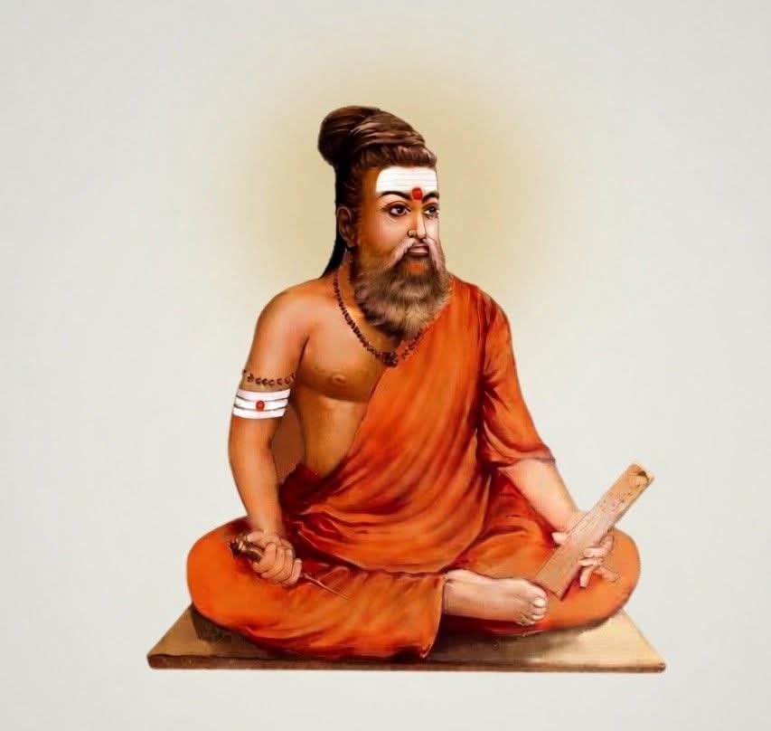 RajeswariAiyer's tweet photo. 🧵 Reclaiming History: Why Gen Z is Calling out the Thiruvalluvar Narrative

The ongoing controversy surrounding Thiruvalluvar in a saffron robe has sparked a massive debate. But the most refreshing part of this discourse? Watching Gen Z step up, dig into the data & fearlessly dismantle decades of political whitewashing. 

Let's look at the facts. 👇
​
The De-Hinduization of a Saint
For years, we’ve been handed a sanitized, completely neutralized version of Thiruvalluvar. But as exposed in 62223.mp4 and 62224.mp4, the official 1932 Tamil Nadu government portrait showed him exactly as he was: a Tamil Shaivite Hindu ascetic with Thiruneeru (holy ash) and a rudraksha mala.
​
The Hypocrisy of "Secular" Outrage
The sudden panic over a saffron robe is pure political theater. As a Gen Z creator in 62224.mp4 brilliantly points out: where was this outrage when revisionists tried to claim Thiruvalluvar was secretly baptized or influenced by St. Thomas? Why is his actual heritage the only thing censored?
​
His Own Words Defend the Saffron
You cannot separate the poet from his poetry. In 62224.mp4 and 62225.mp4, the creators highlight that the Thirukkural is fundamentally built on the Vedic pillars of Aram (Dharma), Porul (Artha), and Inbam (Kama). He dedicated an entire chapter to Thuravaram (renunciation)—the very definition of a saffron-clad ascetic.
​
The Kural Names the Deities
To claim he was entirely detached from faith ignores the text. 62225.mp4 breaks down direct literary proofs: he praises God in Chapter 1, names Maavishnu in Kural 610, Kamalakannan (Krishna) in Kural 1103, and references Indra, Lakshmi, and Yaman. Depicting him as a Hindu saint isn't "appropriation"; it's literacy.
​
Kudos to Gen Z
Seeing young creators reject manufactured 20th-century political narratives in favor of genuine historical and literary research gives me immense hope. History isn't what politicians tell us it is—it's what is written in the texts. 📚✨
