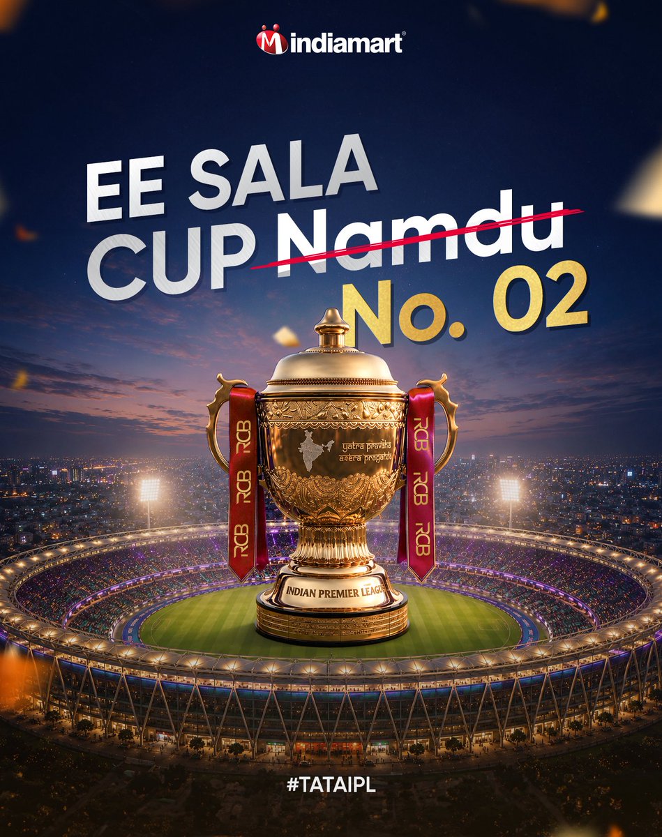 IndiaMART's tweet photo. The first time was so nice, they had to do it twice!

#IndiaMART #KaamYahinBantaHai #TATAIPL #Champions #B2BIndia https://t.co/dJoAyhziXY