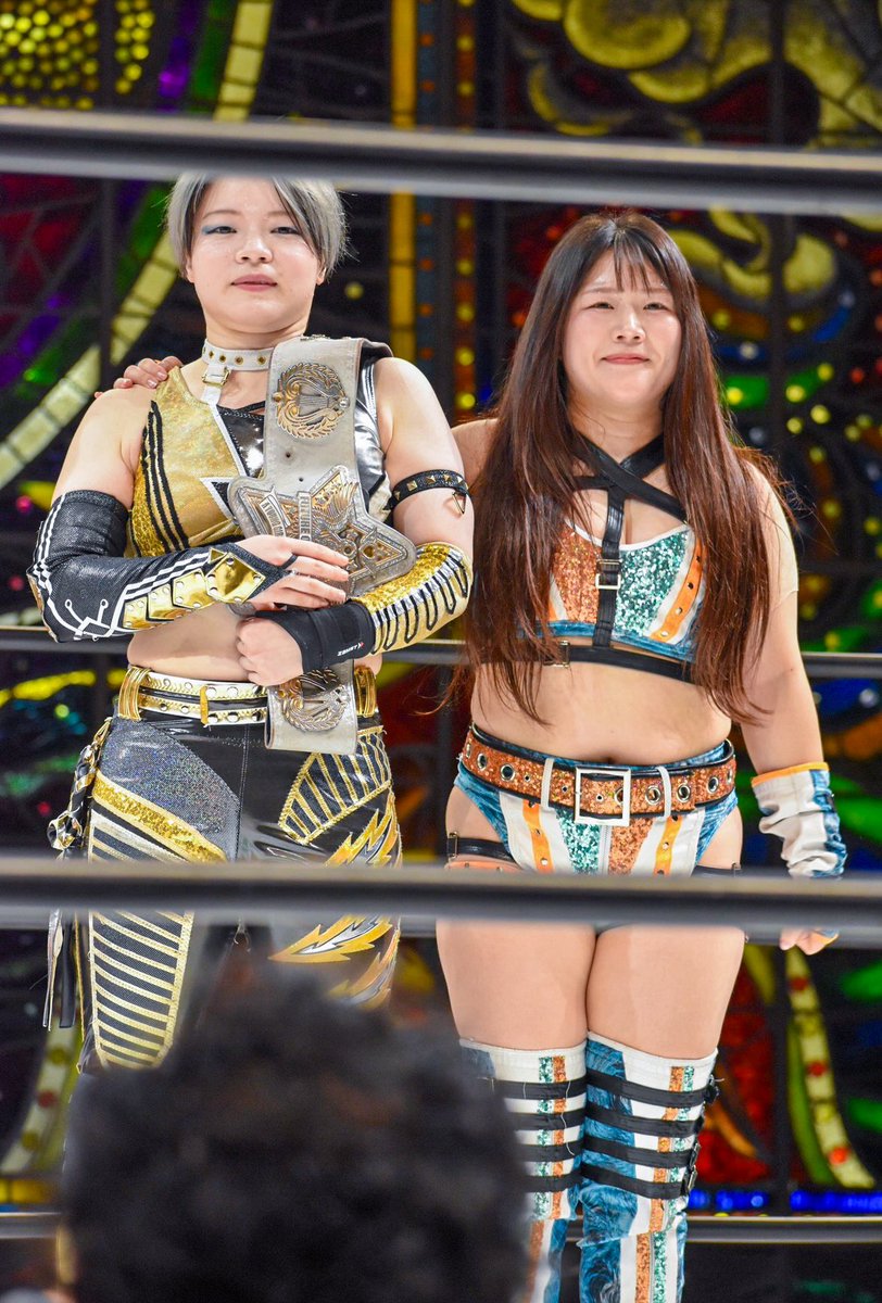 0_02002's tweet photo. 𝟐𝟎𝟐𝟔 𝟓.𝟑𝟏 𝐊𝐘𝐎𝐓𝐎

師弟タッグ🐹🐻

#stardom #八神蘭奈 選手 #コグマ 選手 https://t.co/AQbgQnzeFv
