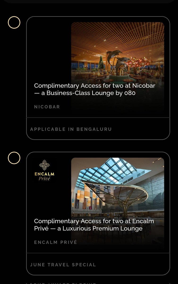 cards_wizard's tweet photo. ✨ And the benefit is live on @TimesBlackCard app! 

✅ Pay ₹1 to unlock
✅ All 3 lounges are on the International departures side. https://t.co/0rah7wKuAi