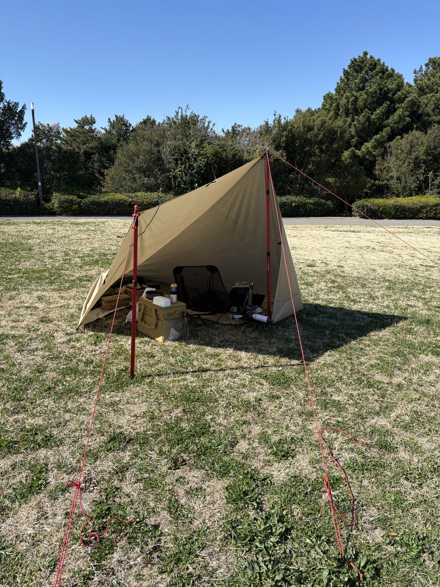 xtakarip's tweet photo. #ソロキャンプ
デイキャンでは基本タープの試し張り⛺️ https://t.co/AIRE7FpWyG