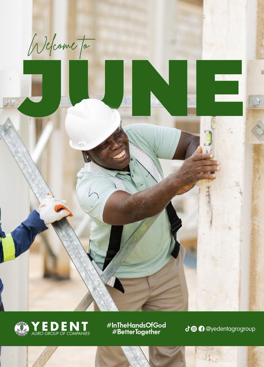 YedentGhana's tweet photo. Welcome to June!๐
As we step into a new month, we remain steadfast in our commitment to "our year of expansion."
We are excited to continue building, innovating, and growing together as one team๐ค๐ฝ
#BetterTogether
#InTheHandsOfGod https://t.co/hQdceBjyXh
