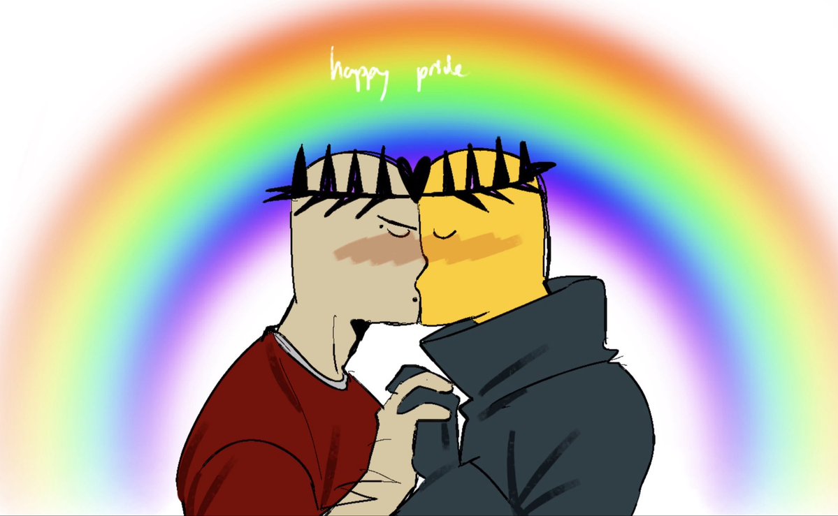 voidslop's tweet photo. Its #dignizuka montj. Happy pride https://t.co/9NkFvA5Ka9