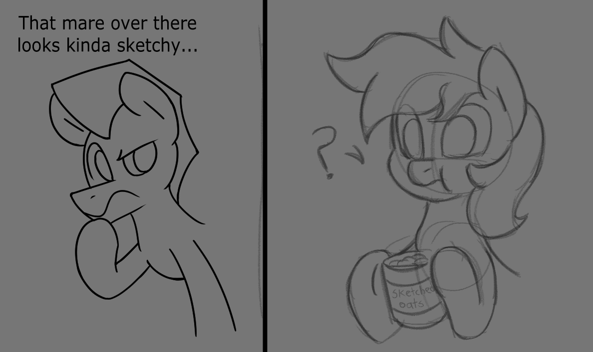 UnitXXVII's tweet photo. trying a new digital setup courtesy of my lovely wife (I love my wife so fuarking much btw), so here's a test with a really dumb joke

featuring @IronLegion1401's Sketchy being sketchy. https://t.co/7un7rLX0W6