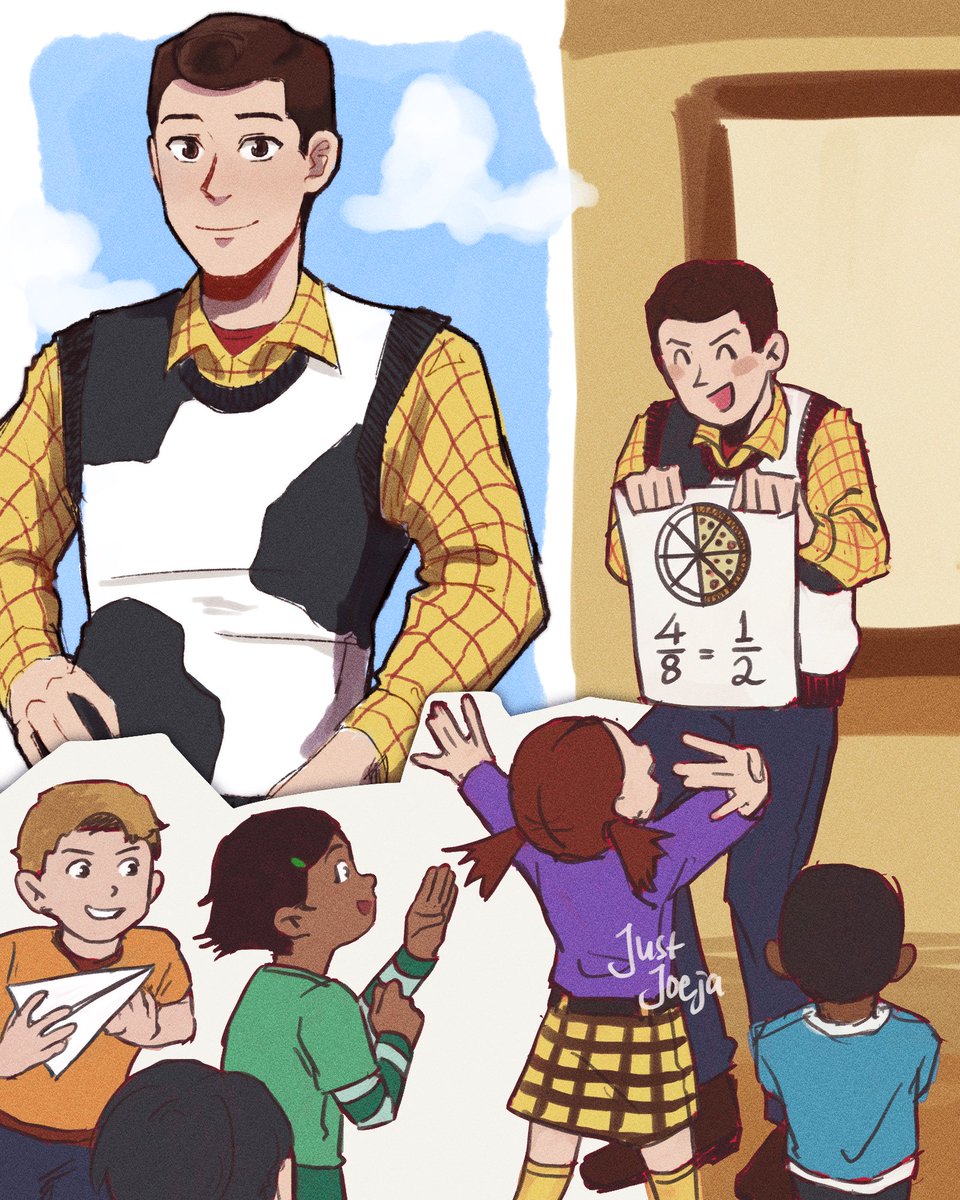 sentaurinasai's tweet photo. Human AU woody would love to be a teacher  #toystory https://t.co/vzKUTvMj5k