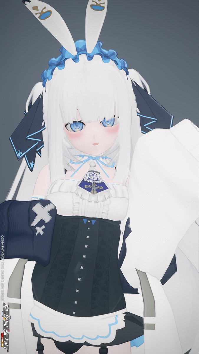 こちらバニー風メイドさんを作りたかった残骸ふゆちゃんです(:3_ヽ)_