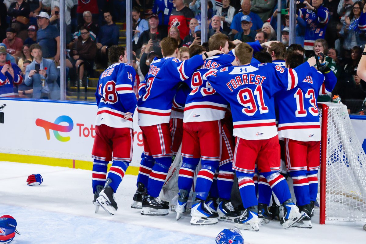 OHLRangers's tweet photo. Game Recap: Rangers Win Third Memorial Cup After 6-2 Victory Over Silvertips

📰 https://t.co/lpbVYHiu63
📊 https://t.co/qX5GG5ki3o
📺 https://t.co/UGFNxsH0LR

#BattleBuilt | #MemorialCup https://t.co/8FF1yH2xLQ