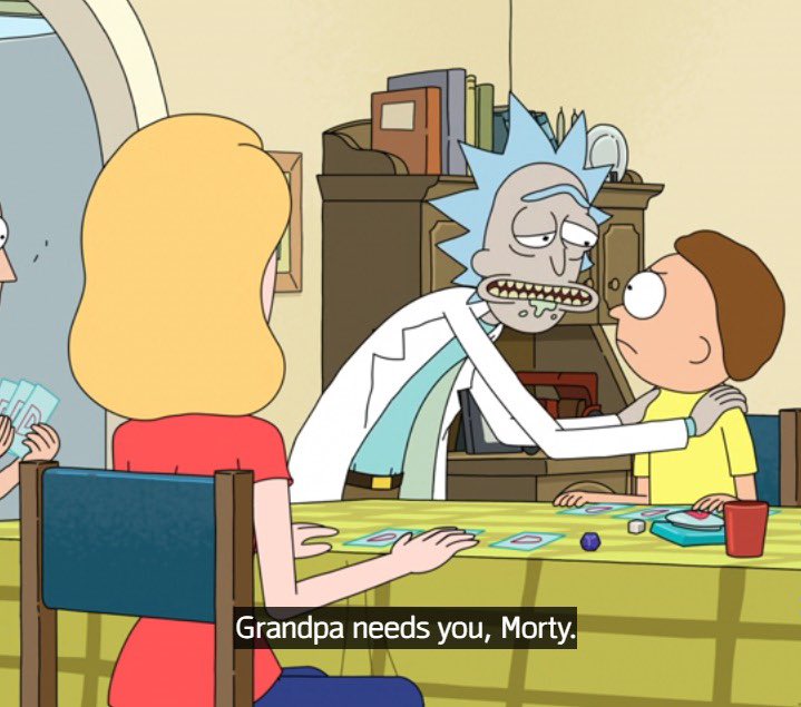 Rogue00137's tweet photo. Even with amnesia, he wants Morty, they're so connected 💙💛 https://t.co/ghnAljZnVM